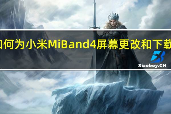 如何为小米Mi Band 4屏幕更改和下载新领域