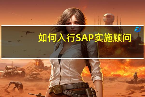 如何入行SAP实施顾问