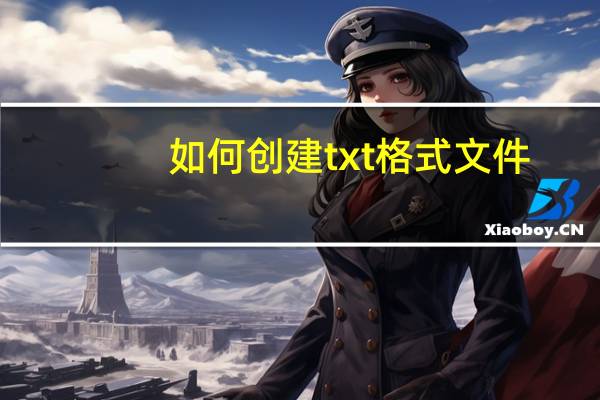 如何创建txt格式文件（怎么创建txt格式的文件）