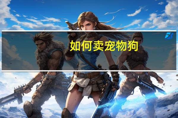 如何卖宠物狗
