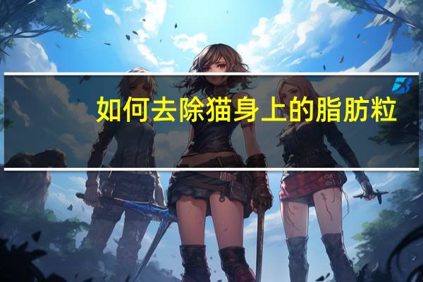 如何去除猫身上的脂肪粒