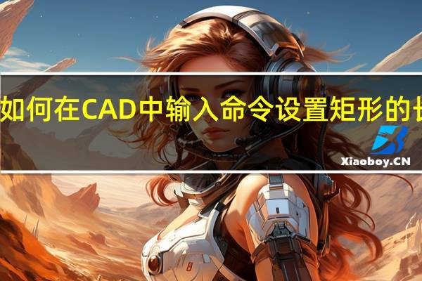 如何在CAD中输入命令设置矩形的长和宽