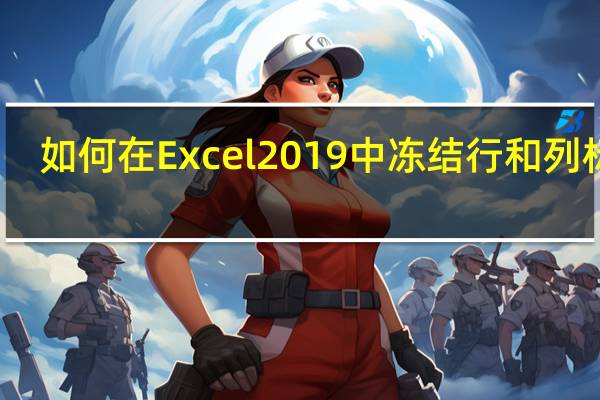 如何在Excel 2019中冻结行和列标题