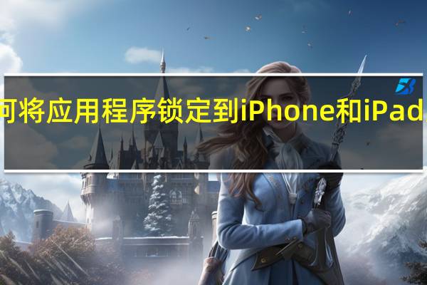 如何将应用程序锁定到iPhone和iPad上的屏幕