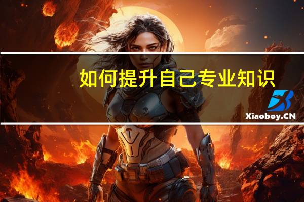 如何提升自己专业知识