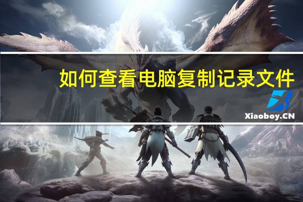 如何查看电脑复制记录文件（如何查看电脑复制记录）