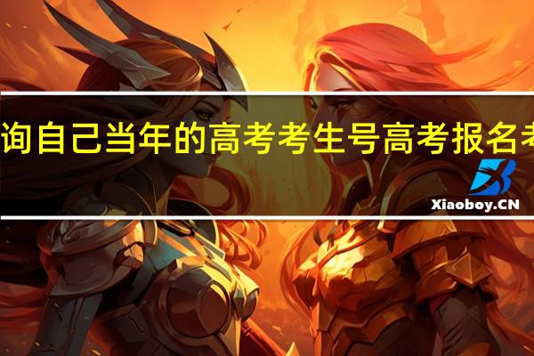 如何查询自己当年的高考考生号 高考报名考生号怎么查