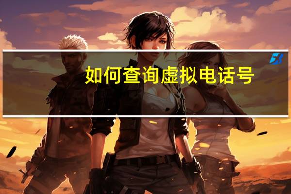 如何查询虚拟电话号（虚拟手机号码）