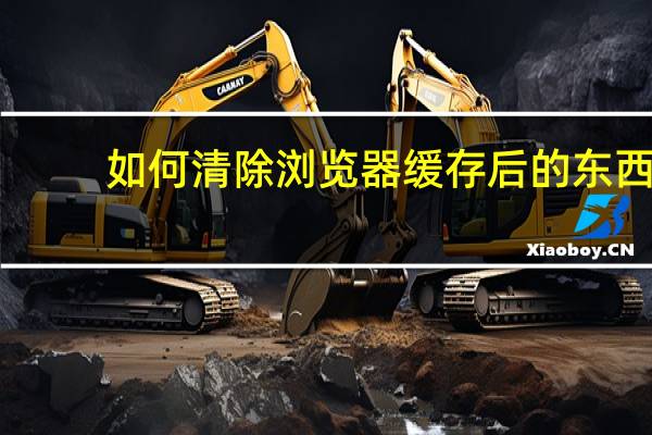 如何清除浏览器缓存后的东西（如何清除浏览器缓存）