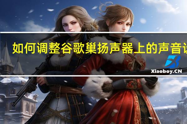 如何调整谷歌巢扬声器上的声音设置