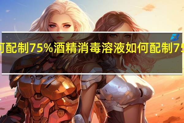如何配制75%酒精消毒溶液 如何配制75%的酒精