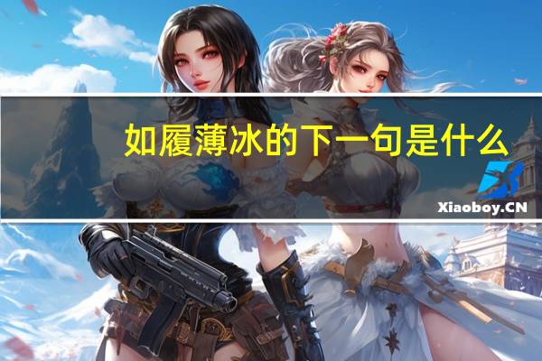 如履薄冰的下一句是什么