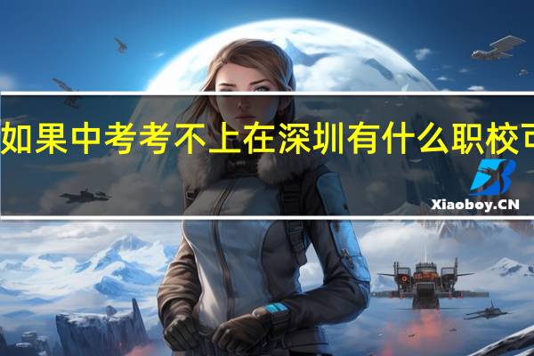 如果中考考不上在深圳有什么职校可以选