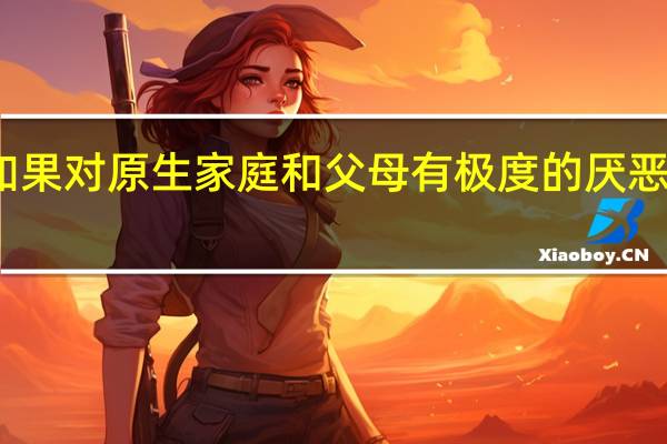 如果对原生家庭和父母有极度的厌恶怎么办
