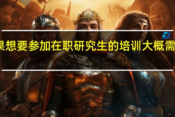 如果想要参加在职研究生的培训大概需要多少钱