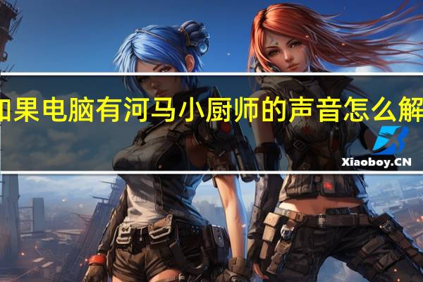 如果电脑有河马小厨师的声音怎么解决问题？