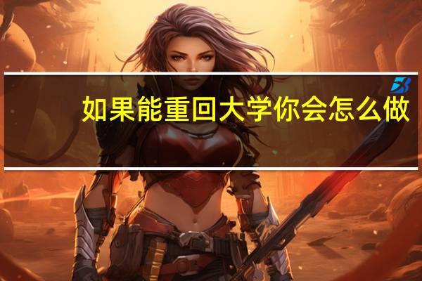 如果能重回大学你会怎么做