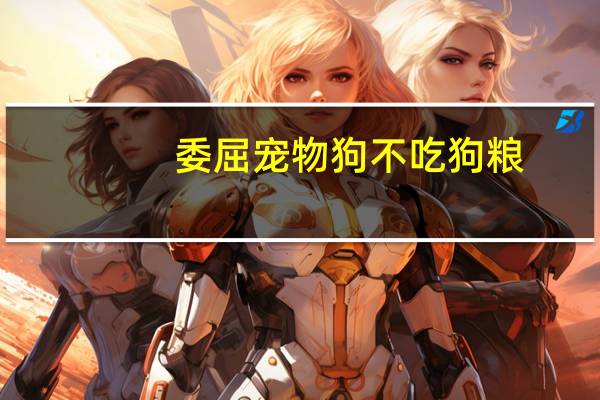 委屈宠物狗不吃狗粮