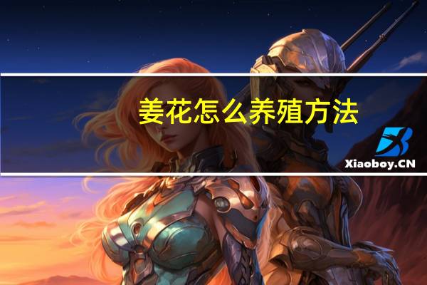 姜花怎么养殖方法