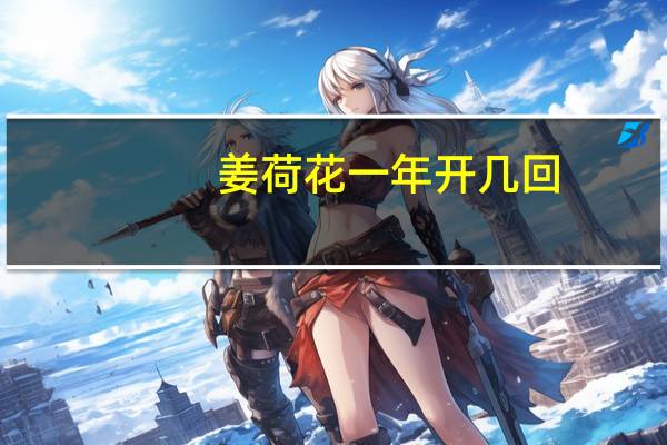 姜荷花一年开几回