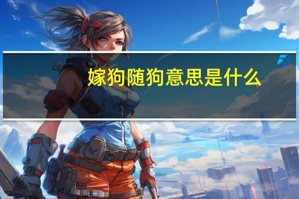 嫁狗随狗意思是什么
