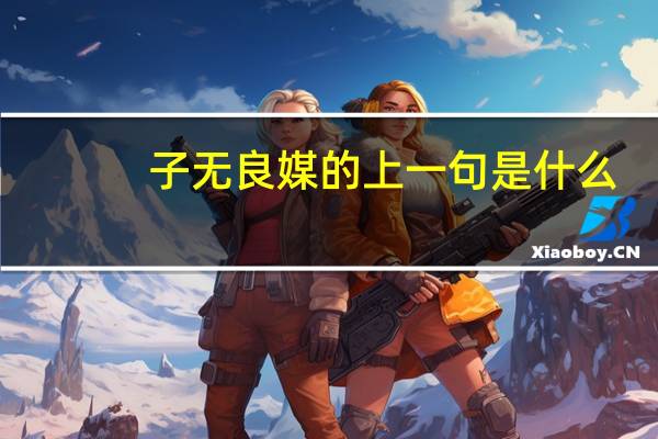 子无良媒的上一句是什么