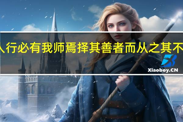 子曰三人行必有我师焉择其善者而从之其不善者而改之一（子曰三人行必有我师焉择其善者而从之）