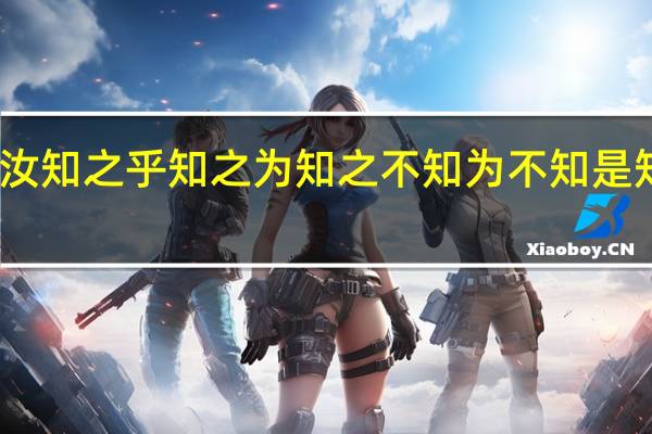 子曰由诲汝知之乎知之为知之不知为不知是知也是什么意思