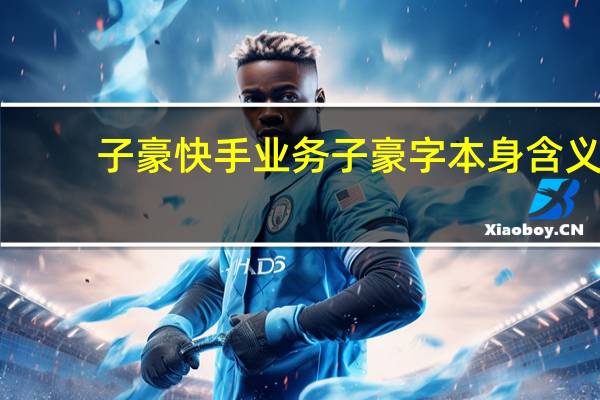 子豪快手业务 子豪字本身含义(快手子豪家族关系图)