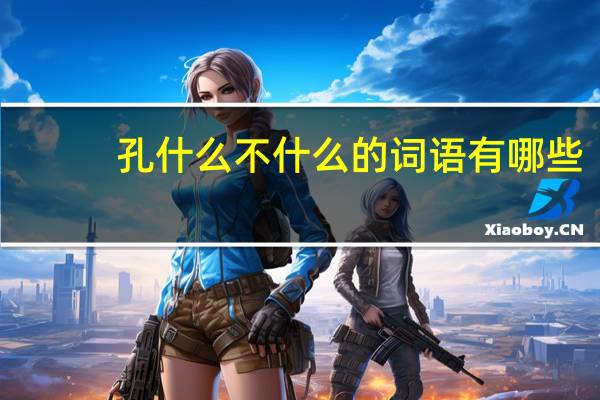 孔什么不什么的词语有哪些?