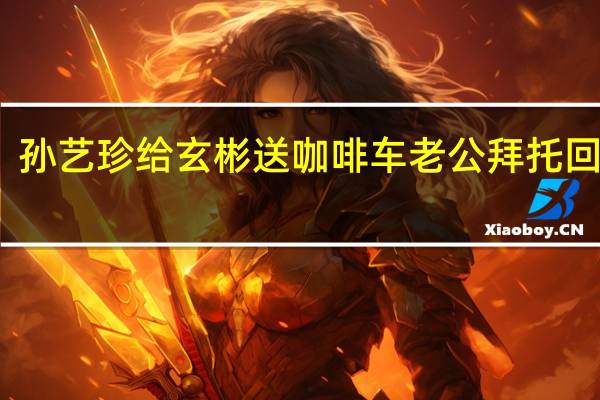 孙艺珍给玄彬送咖啡车 老公拜托回来吧