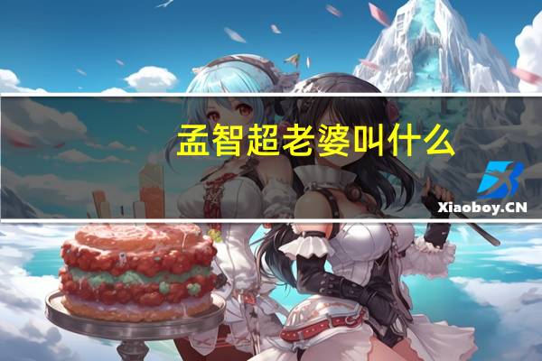 孟智超老婆叫什么（孟智超）