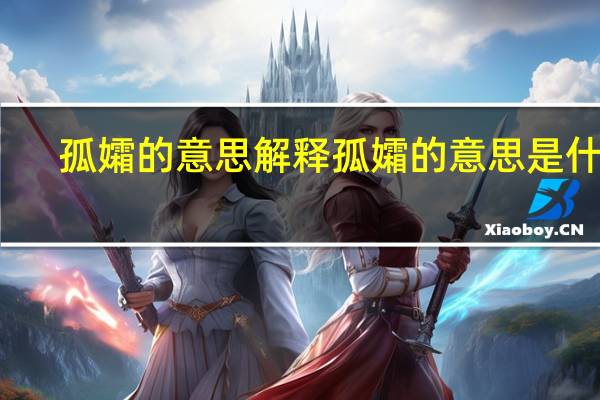 孤孀的意思解释 孤孀的意思是什么