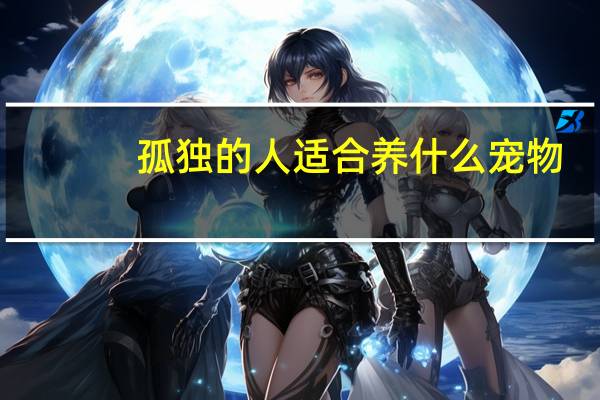 孤独的人适合养什么宠物