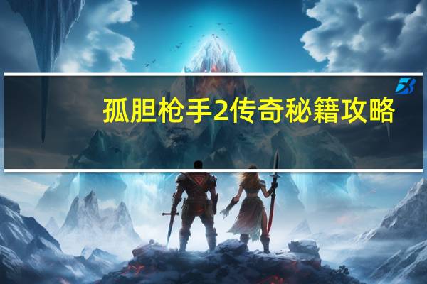 孤胆枪手2传奇秘籍攻略（孤胆枪手2传奇秘籍）