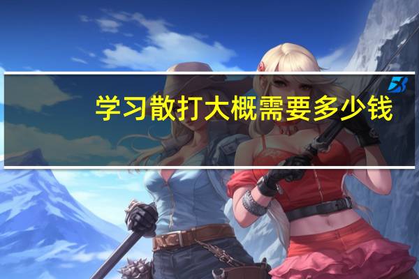 学习散打大概需要多少钱
