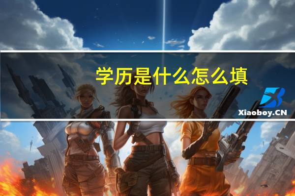 学历是什么怎么填