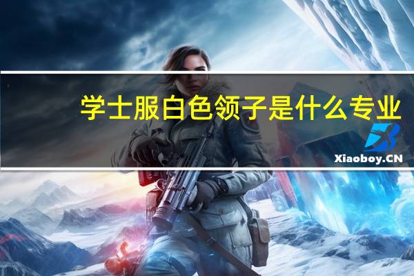学士服白色领子是什么专业