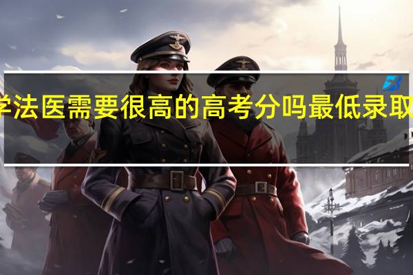 学法医需要很高的高考分吗 最低录取分数线