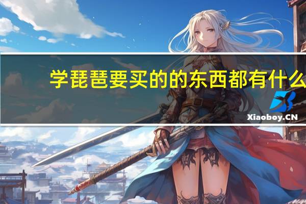 学琵琶要买的的东西都有什么