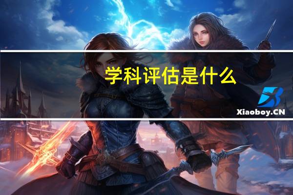 学科评估是什么