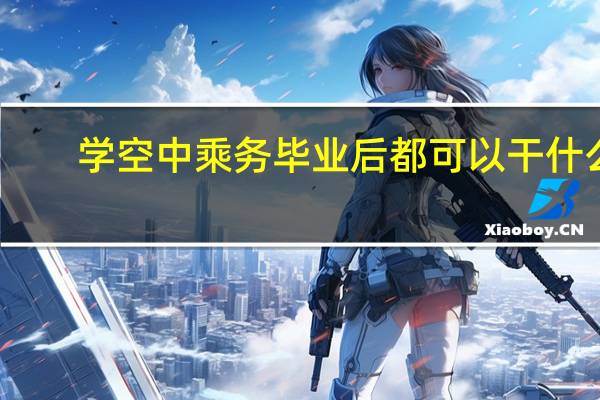 学空中乘务毕业后都可以干什么
