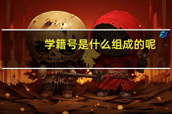 学籍号是什么组成的呢（学籍号是什么组成的）