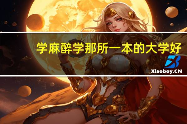 学麻醉学那所一本的大学好，懂得进。