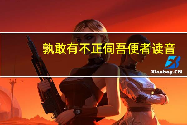 孰敢有不正伺吾便者读音