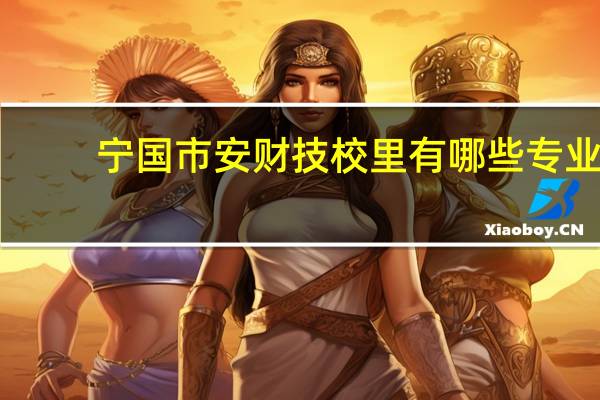 宁国市安财技校里有哪些专业