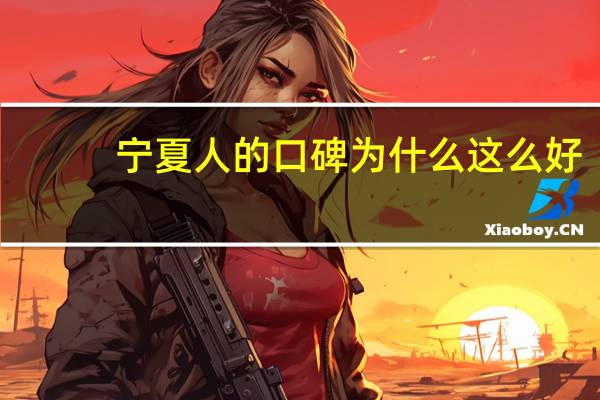 宁夏人的口碑为什么这么好