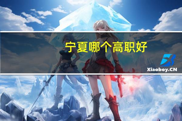 宁夏哪个高职好