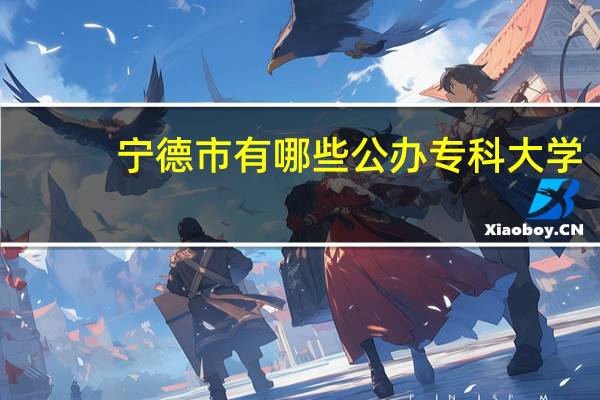 宁德市有哪些公办专科大学