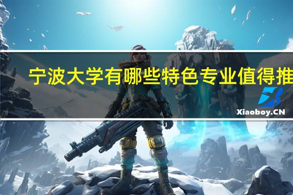 宁波大学有哪些特色专业值得推荐